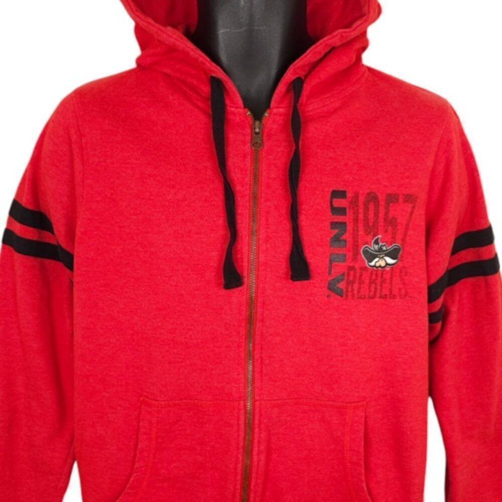 UNLV Rebels Sweatshirt Hoodie Mens Size Small Red NCAA University Full Zip